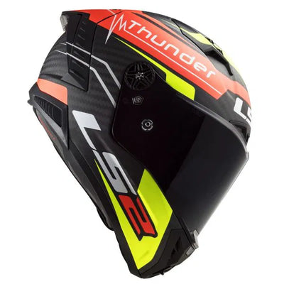LS2 FF805 Thunder Carbon Attack Matt Röd/Gul