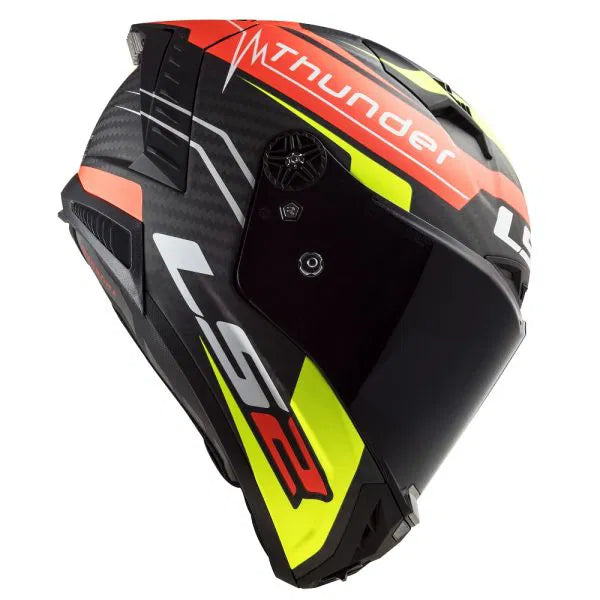 LS2 FF805 Thunder Carbon Attack Matt Röd/Gul