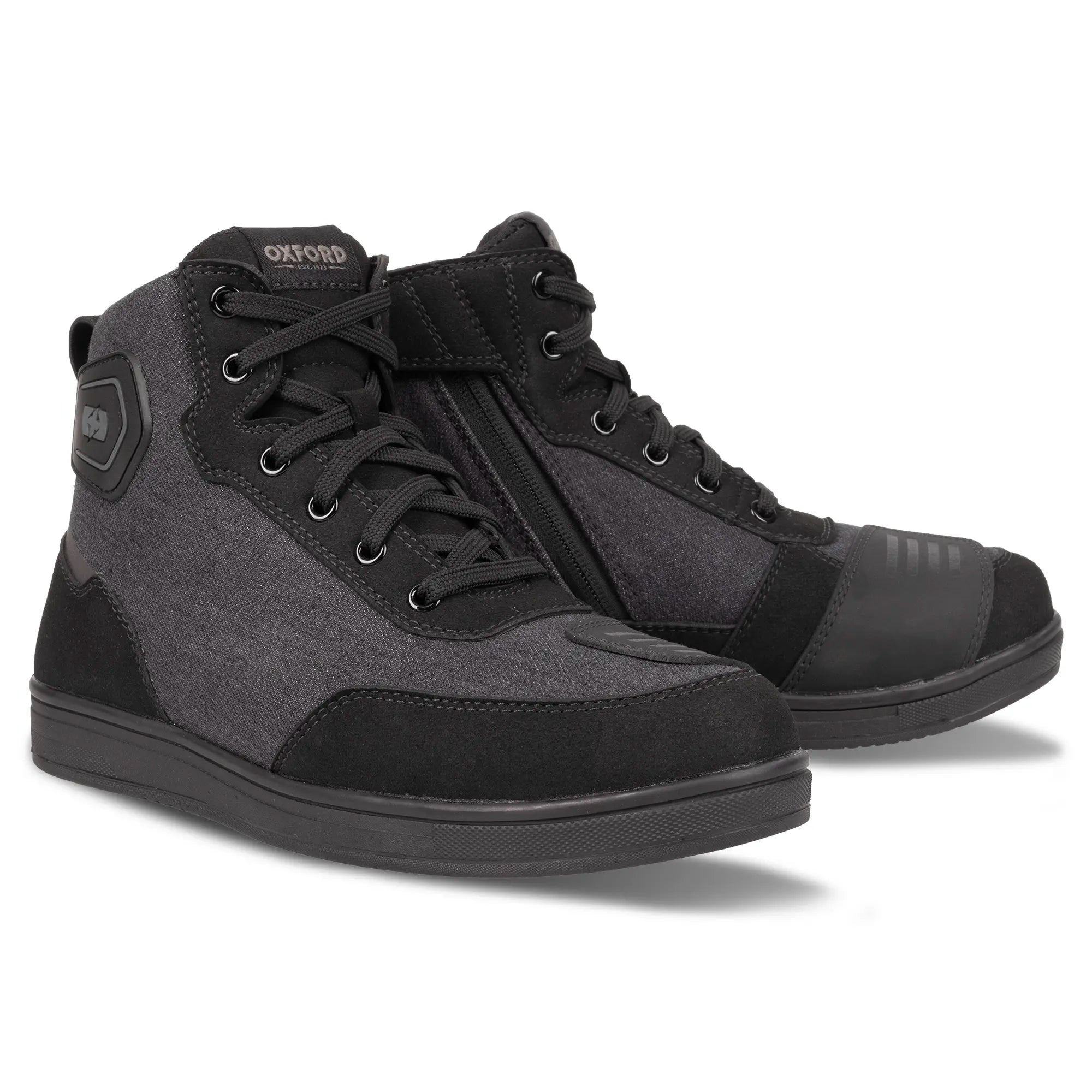 Oxford Heist Dry2Dry Denim mc sko svart