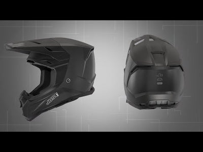 Just1 J-22 F Crosshjälm Titanium/Svart