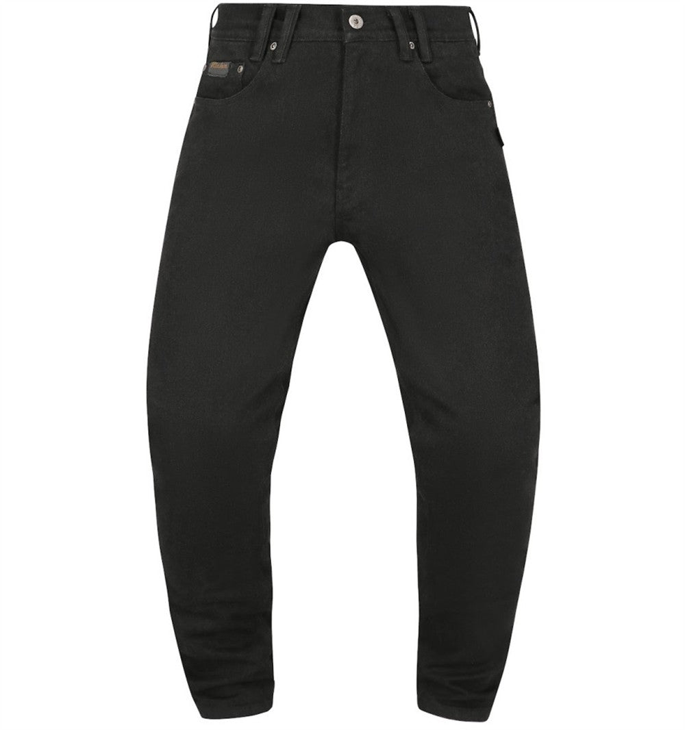 Richa Ragnar Kort Svart MC-jeans detalj