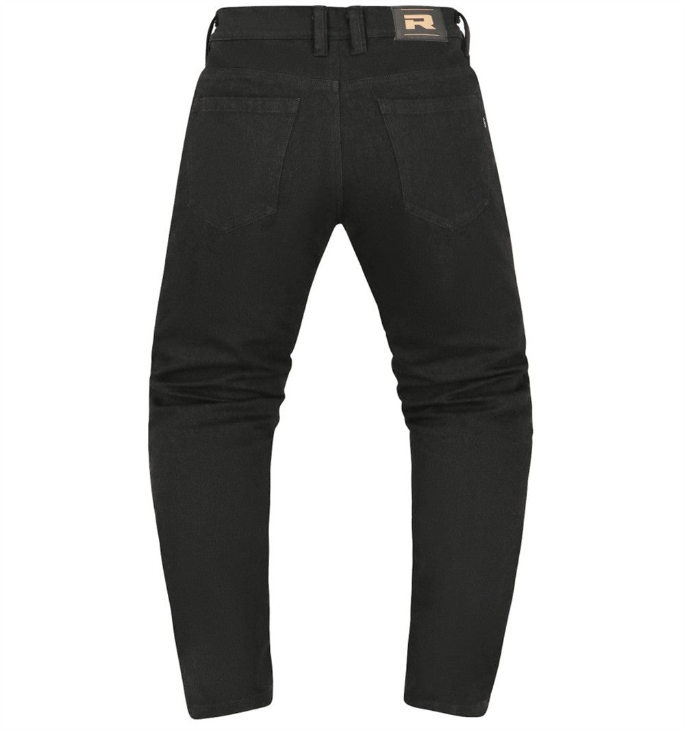 Richa Ragnar Kort Svart MC-jeans bak
